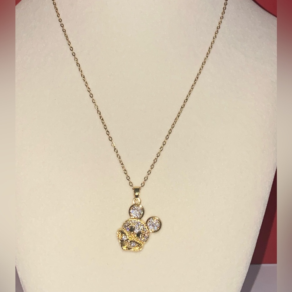 Gold and Silver Pendant Necklace